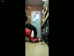 A lustful man engages in group sex with his dog.